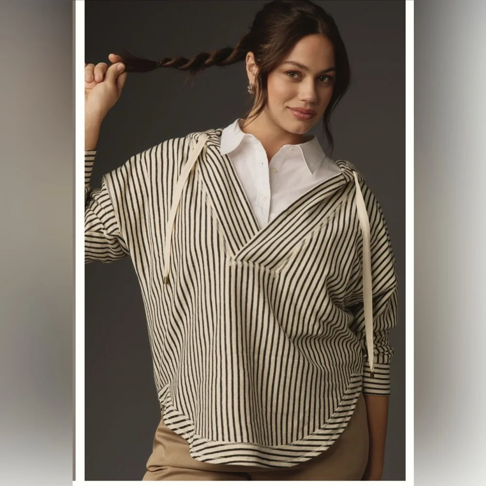 Anthropologie Pilcro Wharfside Hooded Sweatshirt - Picture 1 of 9